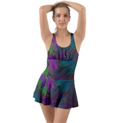 Evening Bloom Ruffle Top Dress Swimsuit by LW323