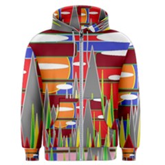 Forrest Sunset Men s Zipper Hoodie by LW323