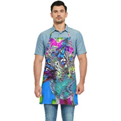 Exotic Flowers In Vase Kitchen Apron by LW323