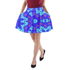 Blueberry A-line Pocket Skirt by LW323