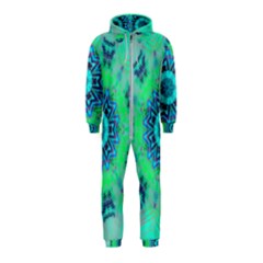 Blue Green  Twist Hooded Jumpsuit (kids) by LW323