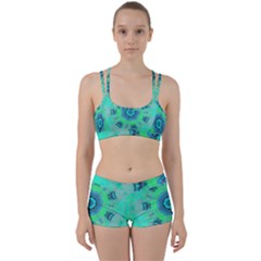 Blue Green  Twist Perfect Fit Gym Set by LW323