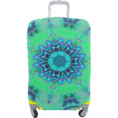 Blue Green  Twist Luggage Cover (large) by LW323