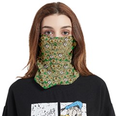 Florals In The Green Season In Perfect  Ornate Calm Harmony Face Covering Bandana (two Sides) by pepitasart