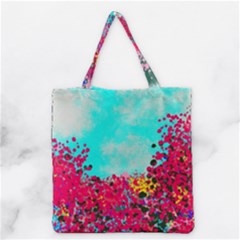 Flowers Grocery Tote Bag by LW323