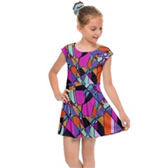 Abstract 2 Kids  Cap Sleeve Dress by LW323