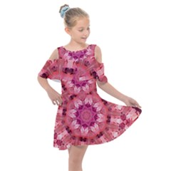 Love Kids  Shoulder Cutout Chiffon Dress by LW323