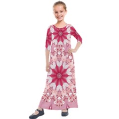 Diamond Girl Kids  Quarter Sleeve Maxi Dress by LW323