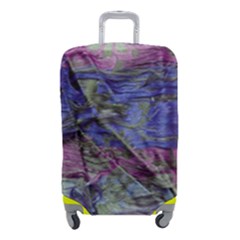 Warp And Weft Luggage Cover (small) by kaleidomarblingart