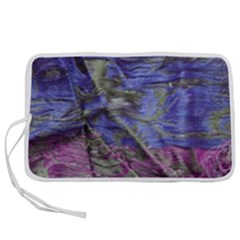 Warp And Weft Pen Storage Case (m) by kaleidomarblingart