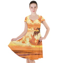 Sunset Beauty Cap Sleeve Midi Dress by LW323