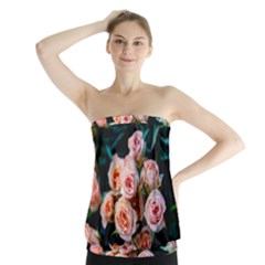 Sweet Roses Strapless Top by LW323