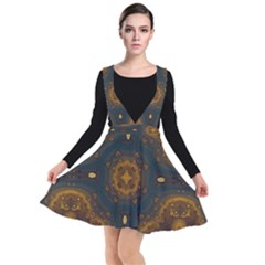 Midnight Romance Plunge Pinafore Dress by LW323