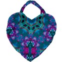 Peacock2 Giant Heart Shaped Tote View1