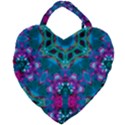 Peacock2 Giant Heart Shaped Tote View2