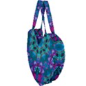 Peacock2 Giant Heart Shaped Tote View3