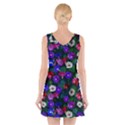 Watercolor Flowers  Bindweed  Liana V-Neck Sleeveless Dress View2