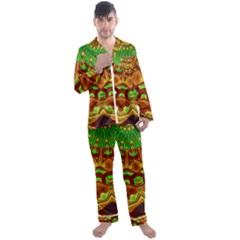 Glorious Men s Long Sleeve Satin Pajamas Set by LW323