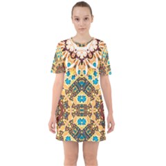 Worthyisthelamb Sixties Short Sleeve Mini Dress by LW323