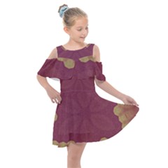 Misty Rose Kids  Shoulder Cutout Chiffon Dress by LW323