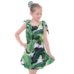 Banana Leaves Kids  Tie Up Tunic Dress by goljakoff