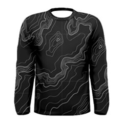 Topography Map Men s Long Sleeve Tee by goljakoff