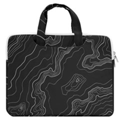 Topography Map Macbook Pro Double Pocket Laptop Bag (large) by goljakoff