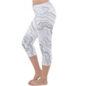 Topography map Lightweight Velour Capri Yoga Leggings View2