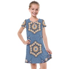 Denimpearls Kids  Cross Web Dress by LW323