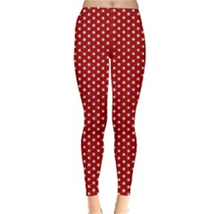 Stars Red Ink Leggings  by goljakoff