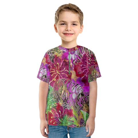 Jungle Love Kids  Sport Mesh Tee by PollyParadise