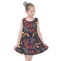 Folk Floral Pattern  Abstract Flowers Surface Design  Seamless Pattern Kids  Summer Dress by Eskimos