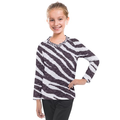 Zebra Kids  Long Mesh Tee by PollyParadise