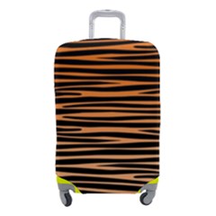 Tiger Stripes, Black And Orange, Asymmetric Lines, Wildlife Pattern Luggage Cover (small) by Casemiro