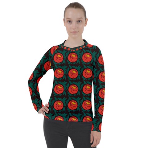 Rose Ornament Women s Pique Long Sleeve Tee by SychEva