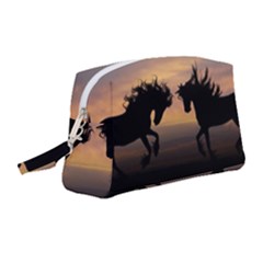 Evening Horses Wristlet Pouch Bag (medium) by LW323