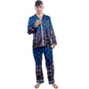 Abstract3 Men s Long Sleeve Satin Pajamas Set View1