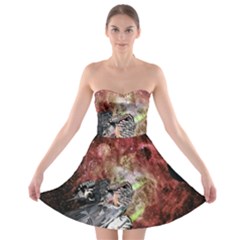 Space Strapless Bra Top Dress by LW323