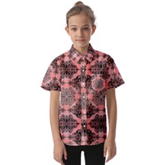 Pattern Rouge Noir Kids  Short Sleeve Shirt by alllovelyideas