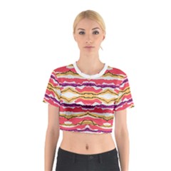 Earth Boho Print Cotton Crop Top by gloriasanchez