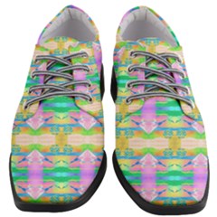 Colorful Neon Pattern  Women Heeled Oxford Shoes by gloriasanchez