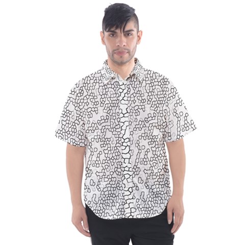 Neon Geometric Pattern Design 2 Men s Short Sleeve Shirt by dflcprintsclothing