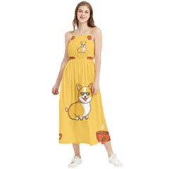 Corgi And Coffee Boho Sleeveless Summer Dress by Bigfootshirtshop