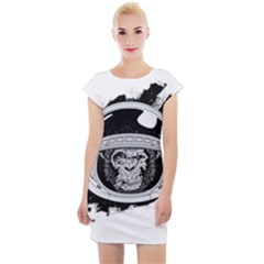 Spacemonkey Cap Sleeve Bodycon Dress by goljakoff