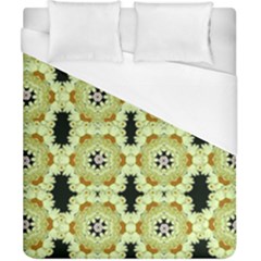 Summer Sun Flower Power Over The Florals In Peace Pattern Duvet Cover (california King Size) by pepitasart