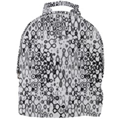 White And Black Modern Abstract Design Mini Full Print Backpack by dflcprintsclothing