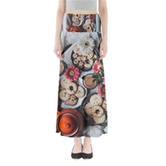 Cookies & Tea Tray  Full Length Maxi Skirt by Incredible