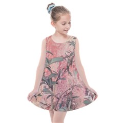 Botanic Grunge Motif Artwork Kids  Summer Dress by dflcprintsclothing