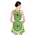 Green Grid Cute Flower Mandala Reversible Skater Dress View2