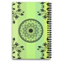 Green Grid Cute Flower Mandala 5.5  x 8.5  Notebook View2